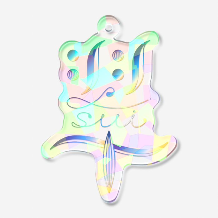 ホログラムアクリルキーホルダー - 50 × 50mm