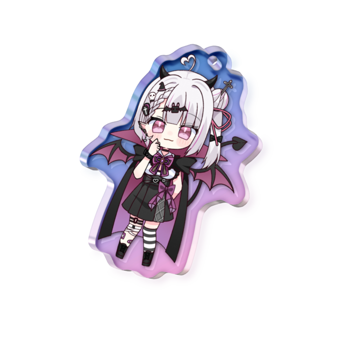 オーロラアクリルキーホルダー - 50 × 50mm