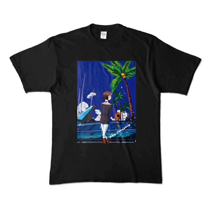 カラーTシャツ - XL - ブラック (濃色)