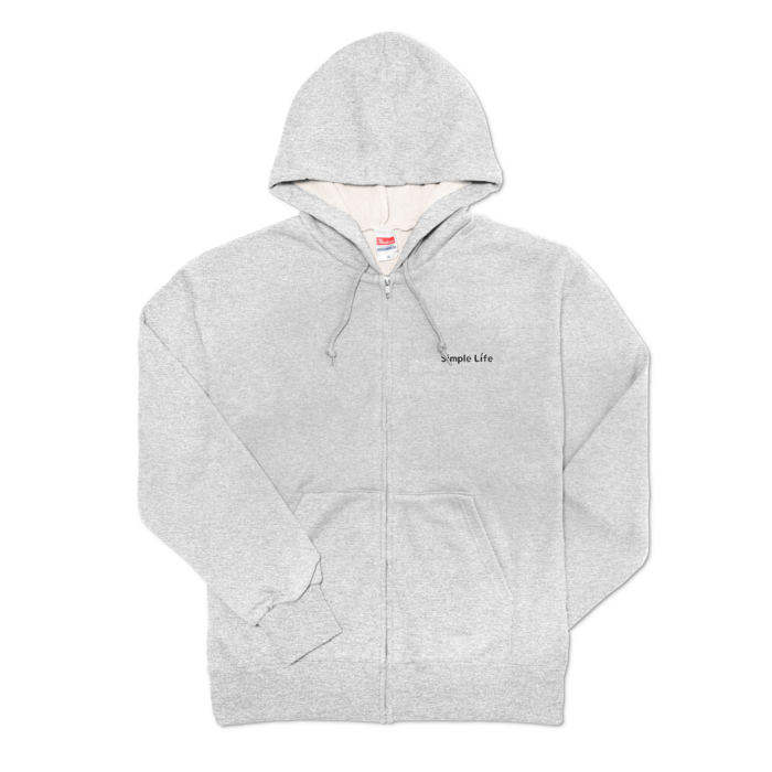 ジップパーカー♪　灰色　M