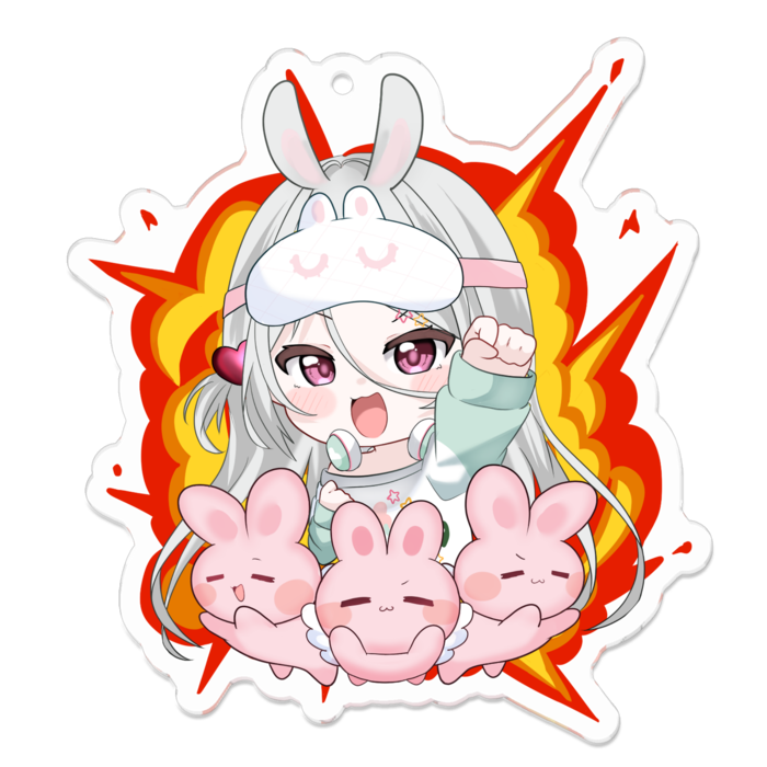 アクリルキーホルダー - 70 x 70 (mm)