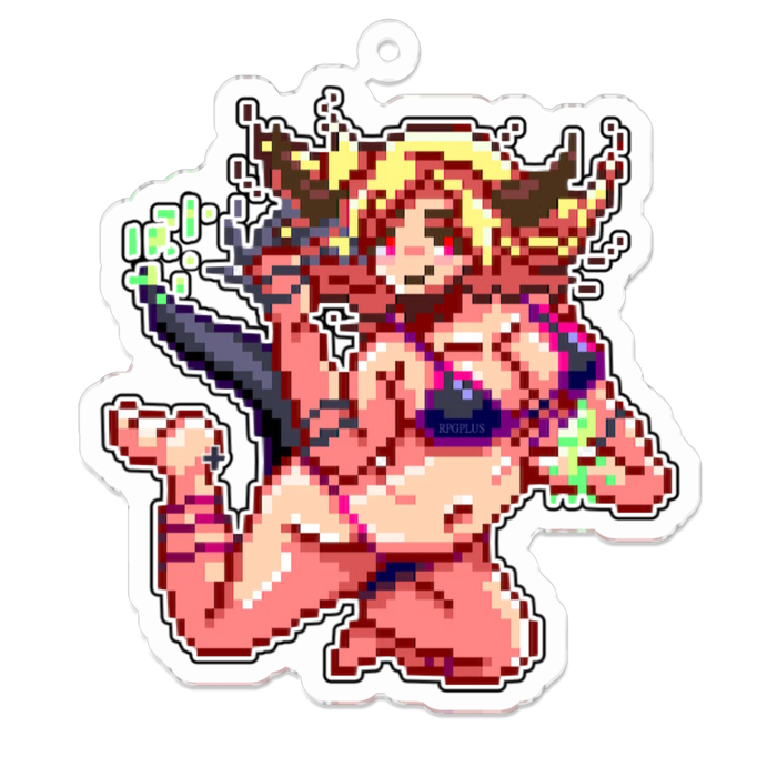 アクリルキーホルダー(コーティング) - 70 x 70 (mm)