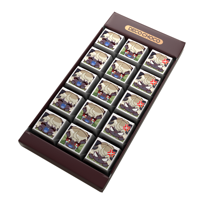 DECOチョコ - 列ごとにデザイン