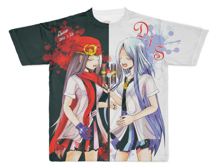 フルグラフィックTシャツ - XL - 正面印刷のみ