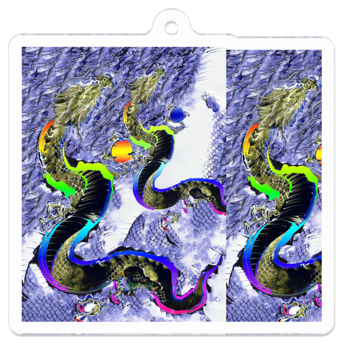 アクリルキーホルダー - 50 x 50 (mm)