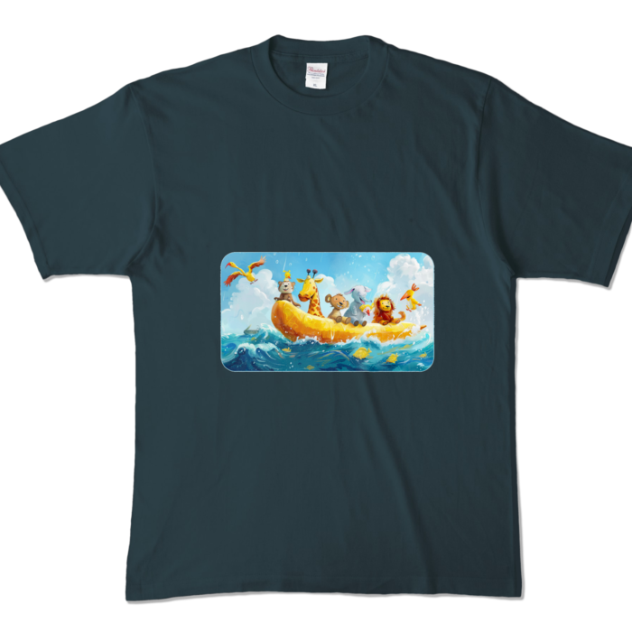 カラーTシャツ - XL - デニム (濃色)