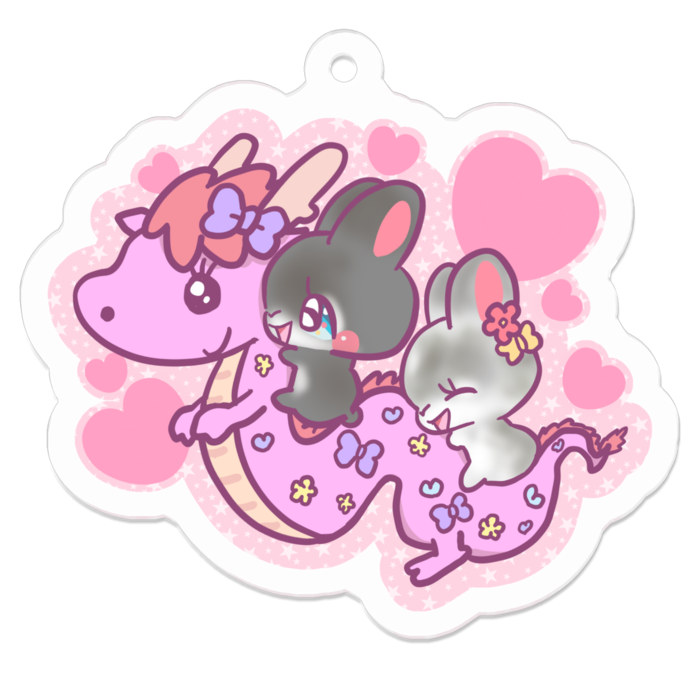 アクリルキーホルダー - 50 x 50 (mm)