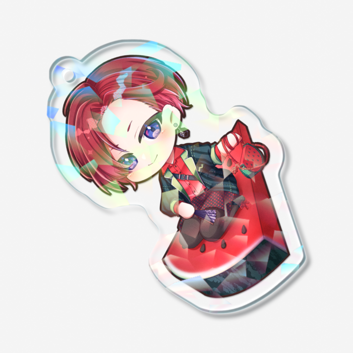 ホログラムアクリルキーホルダー - 50 × 50mm