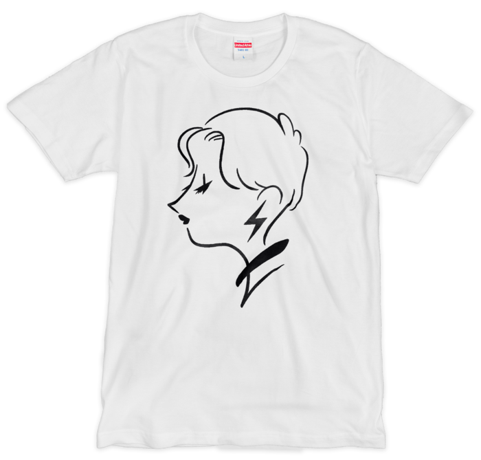 RAITA MAMA シルクスクリーンTシャツ - L - ホワイト