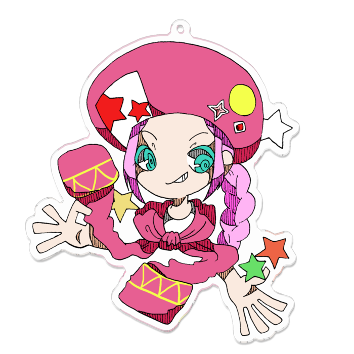 アクリルキーホルダー - 100 x 100 (mm)