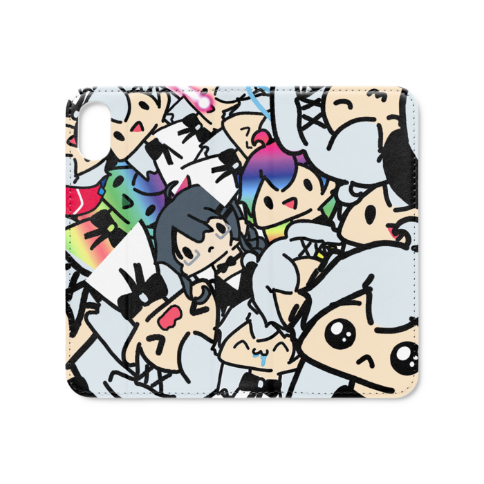 手帳型iPhoneケース（ベルトなし） - iPhone XS / X - ストラップ穴 なし