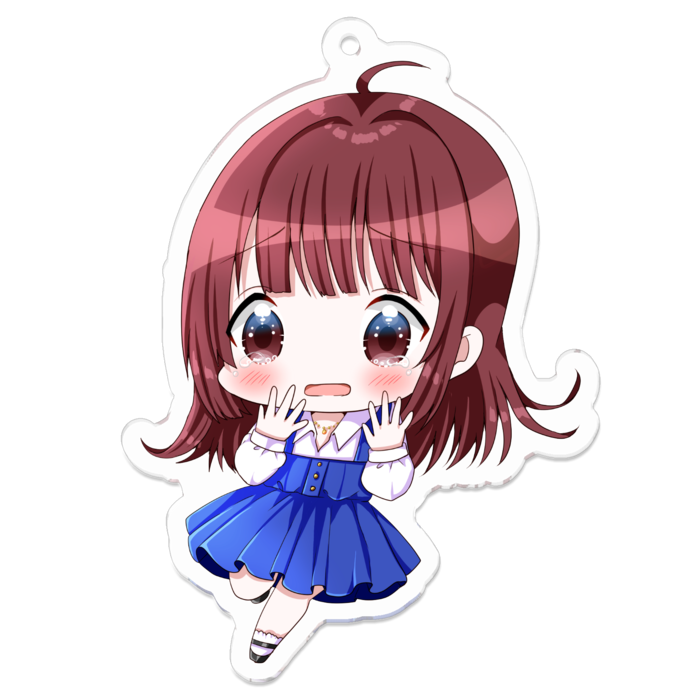 【7㎝×7cm】アクリルキーホルダー ver.3 [ 泣き顔 ]