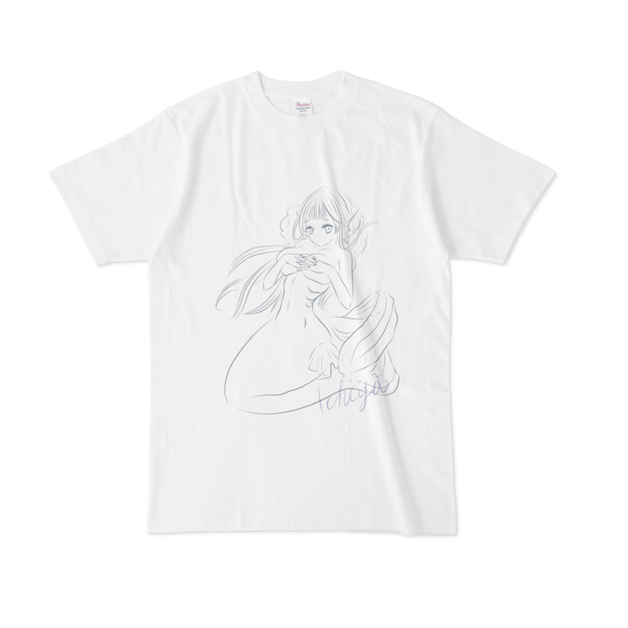 人魚ちゃんTシャツ - L - 白