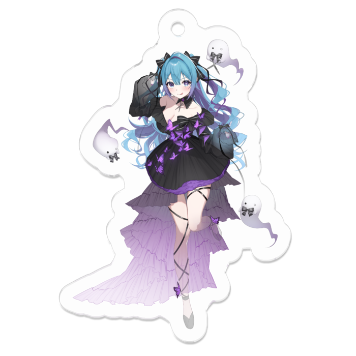 アクリルキーホルダー - 50 x 50 (mm)👻付き