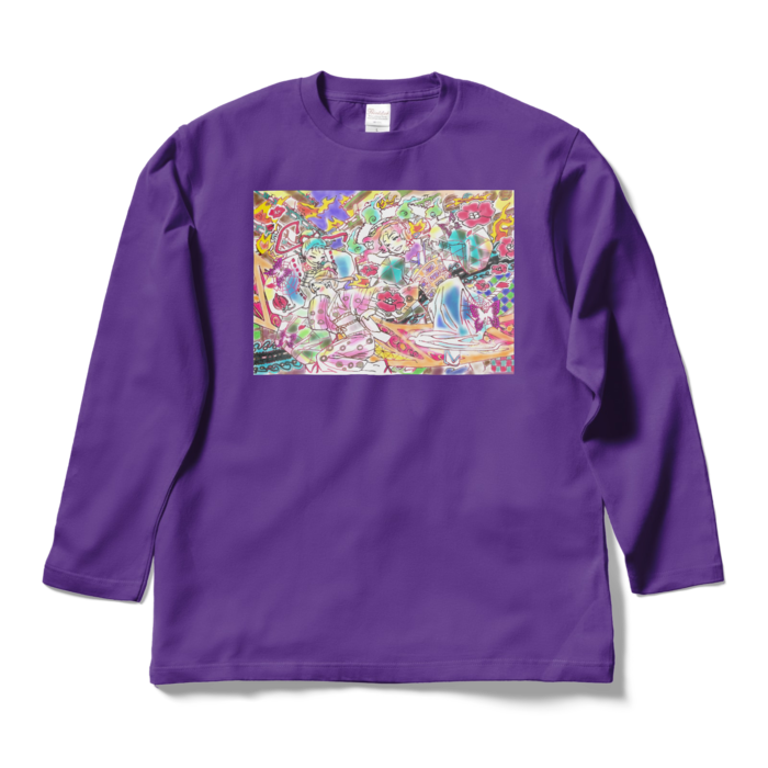 ロングスリーブTシャツ - L - パープル