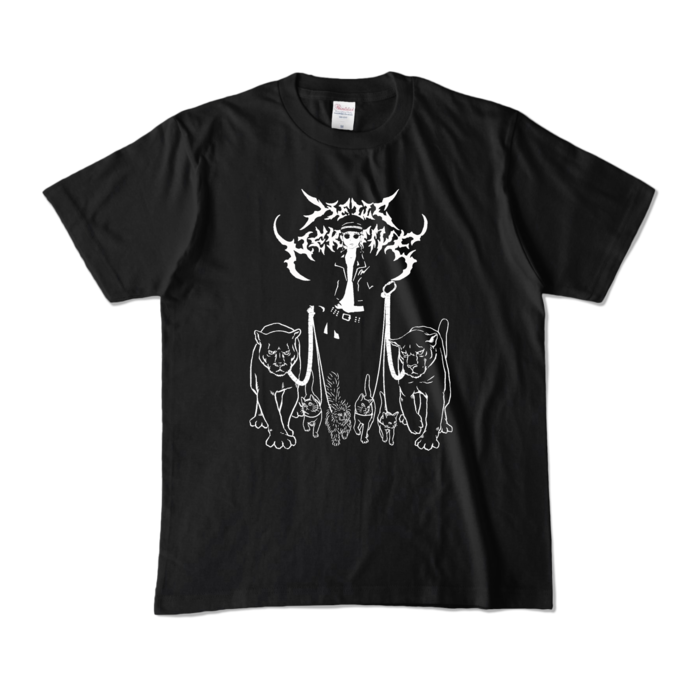 GothMag001カラーTシャツ - M - ブラック (濃色)