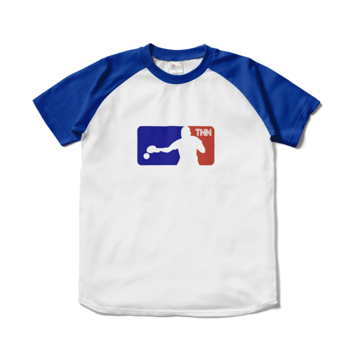 TNN放送局オフィシャルTシャツ - S - ホワイト×ロイヤルブルー
