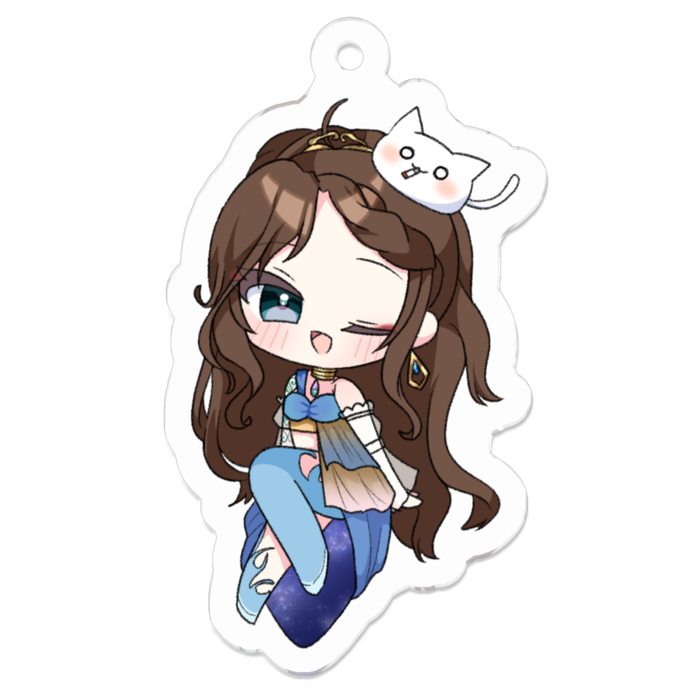 アクリルキーホルダー（コーティング） - 50 x 50 (mm)