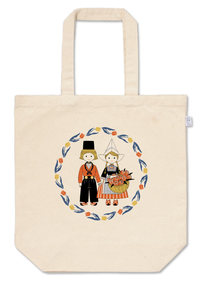 トートバッグ - M - プリント面積中 - ナチュラル