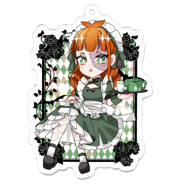 アクリルキーホルダー（コーティング） - 70 x 70 (mm)