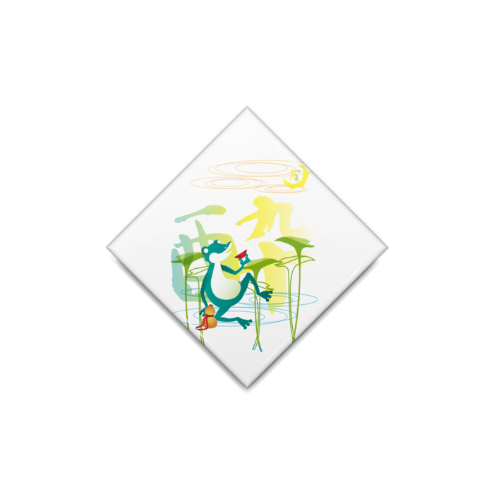 缶バッジ - ひし形40mm