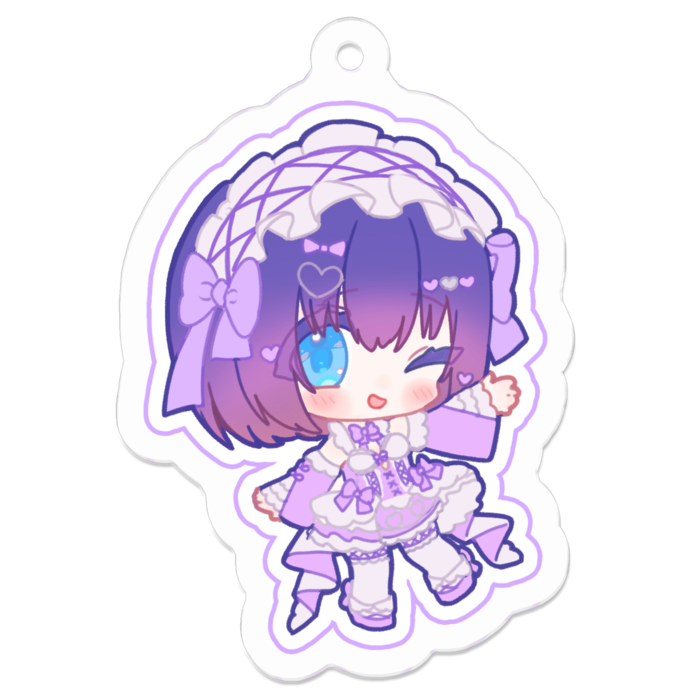 アクリルキーホルダー - 50 x 50 (mm)