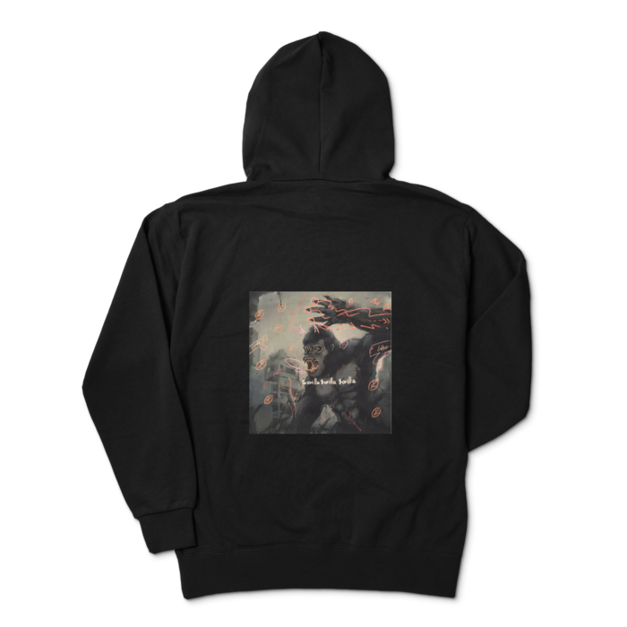 ジップパーカー - XL - ブラック