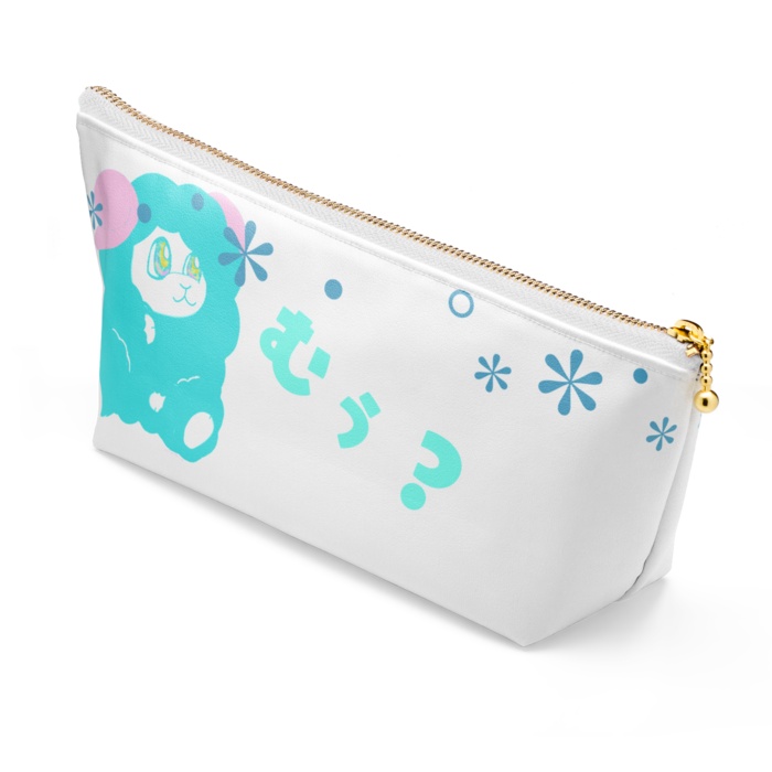ポーチ - 長さ21.5cm / 高さ10cm - ホワイト
