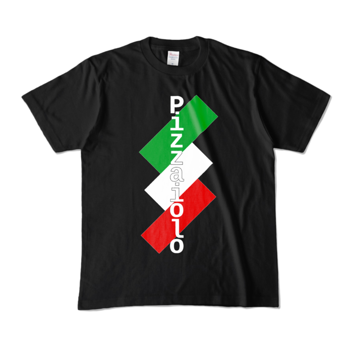 ピザ職人Tシャツ- M - ブラック (濃色)