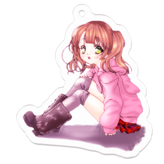 アクリルキーホルダー - 50 x 50 (mm)