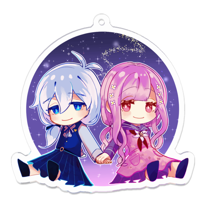 アクリルキーホルダー - 70 x 70 (mm)