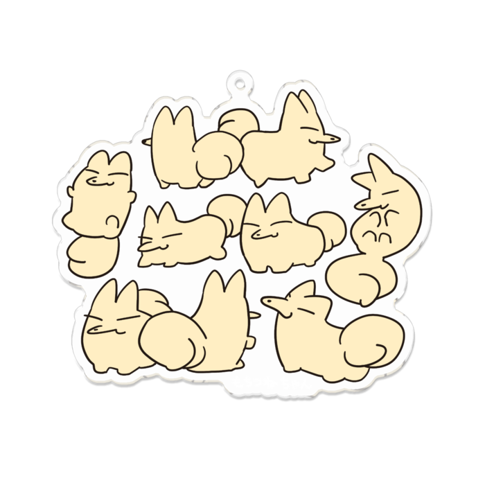 アクリルキーホルダー - 100 x 100 (mm)