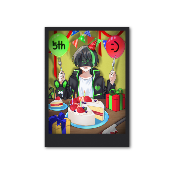 ※フォト風カード-5th Anniversary!? - 落書きなし