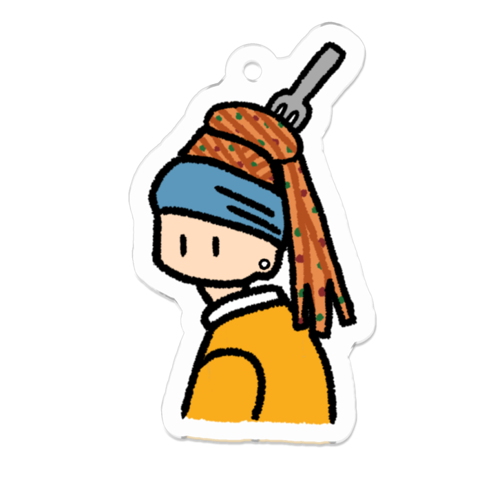 アクリルキーホルダー（コーティング） - 50 x 50 (mm)