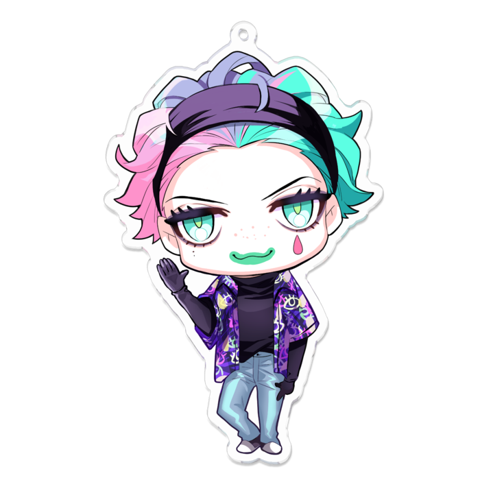 アクリルキーホルダー - 100 x 100 (mm)