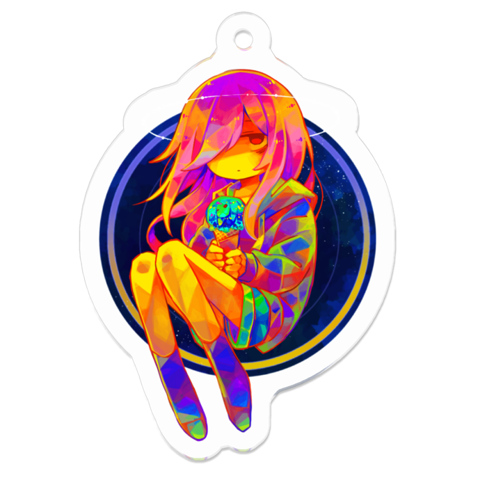 アクリルキーホルダー - 50 x 50 (mm)