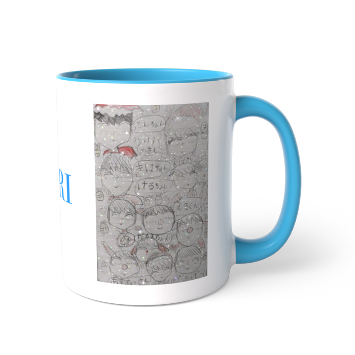 ツートンカラーマグカップ - 直径 8.2cm / 高さ 9.5cm