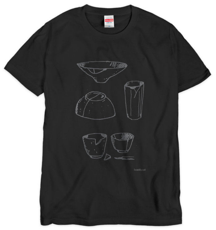 器の景色(XL)Tシャツ（シルクスクリーン印刷） - XL - 1色(1)