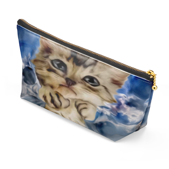 ポーチ - 長さ21.5cm / 高さ10cm - ブラック