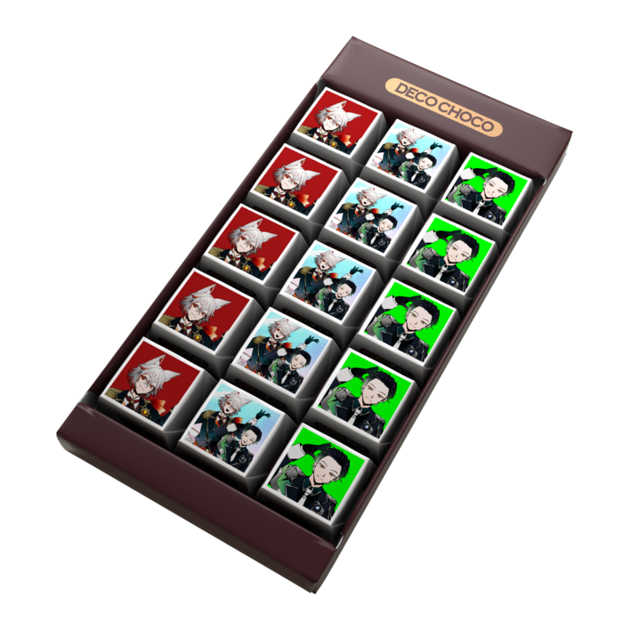 DECOチョコ - 列ごとにデザイン