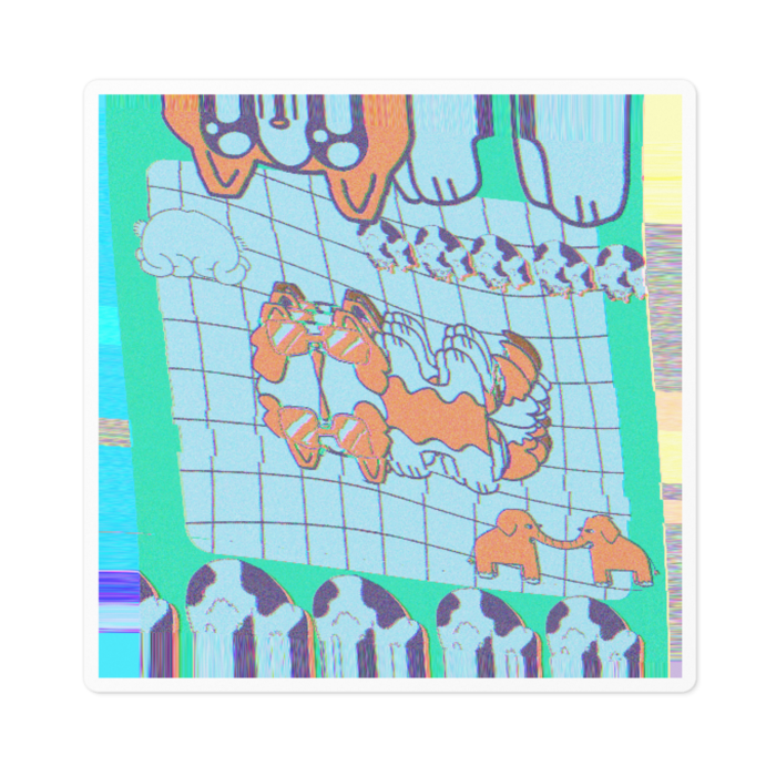 ステッカー - 100 x 100 (mm)