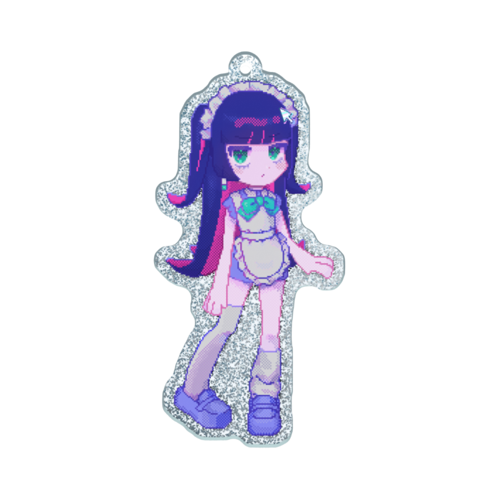 ラメアクリルキーホルダー - 70 × 70mm