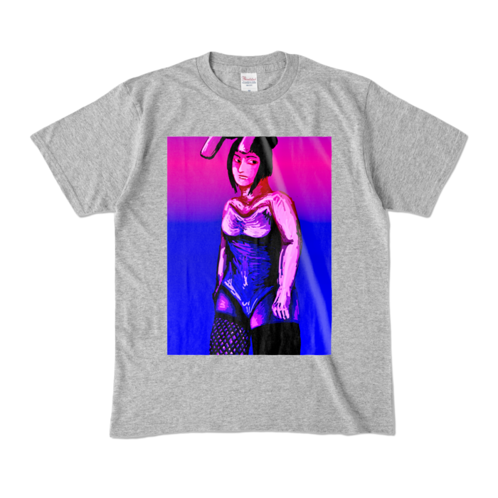 カラーTシャツ - M - 杢グレー (濃色)