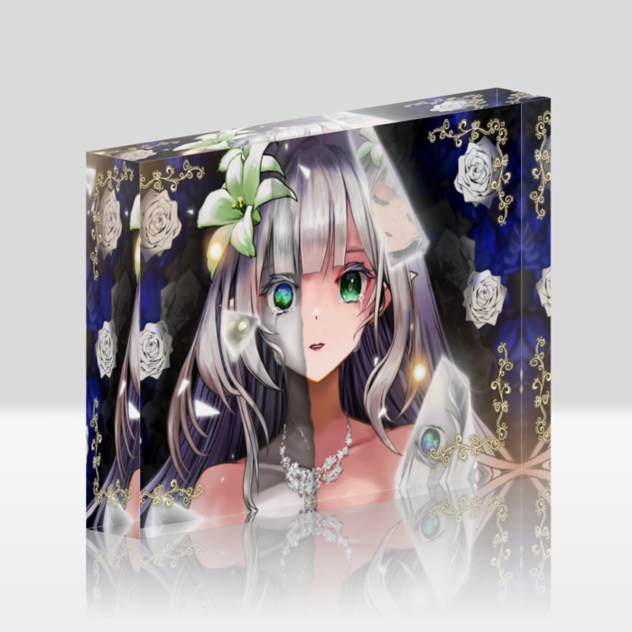 餅乃もちのアクリルブロック🥀《タイプ:ホワイト》