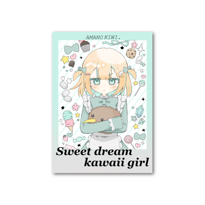 フォト風カード - 縦 - 片面