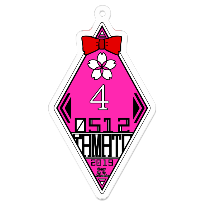 アクリルキーホルダー（コーティング） - 70 x 70 (mm)