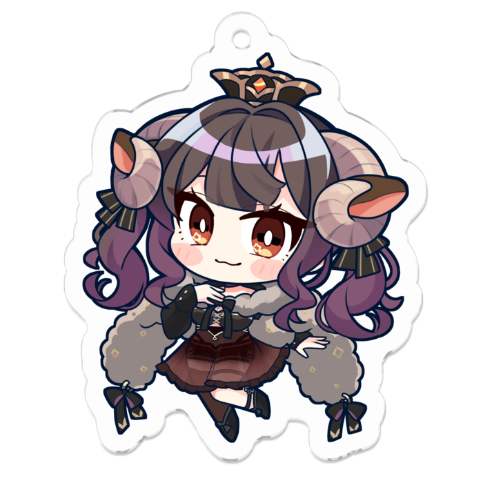 アクリルキーホルダー（コーティング） - 50 x 50 (mm)