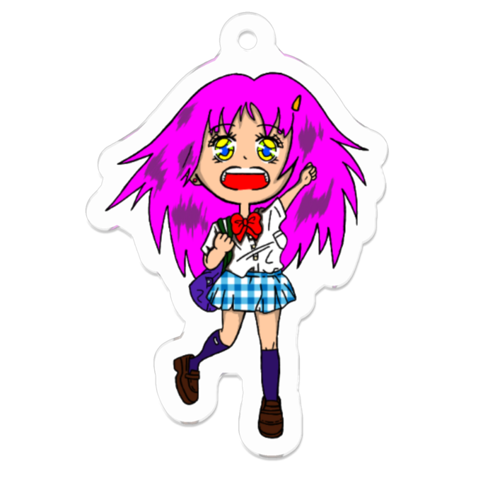 アクリルキーホルダー（コーティング） - 50 x 50 (mm)