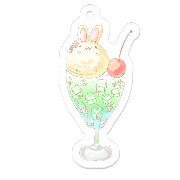 アクリルキーホルダー - 50 x 50 (mm)