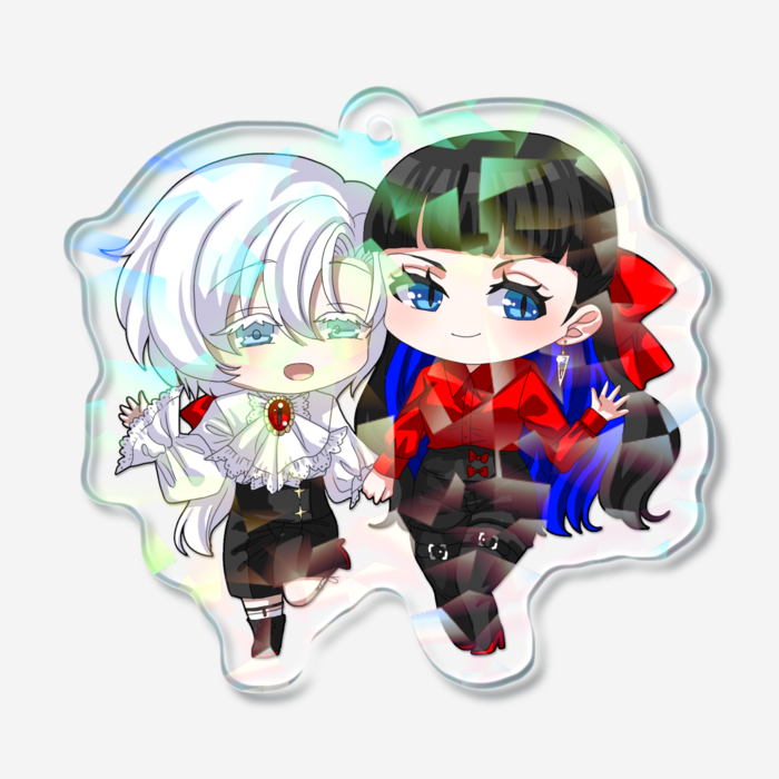 ホログラムアクリルキーホルダー - 50 × 50mm